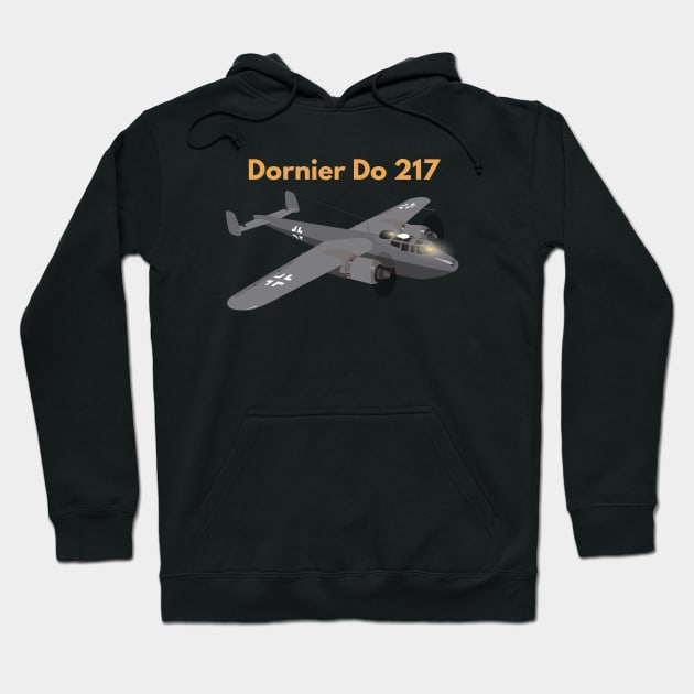 Dornier Do 217 German WW2 Airplane Hoodie by NorseTech